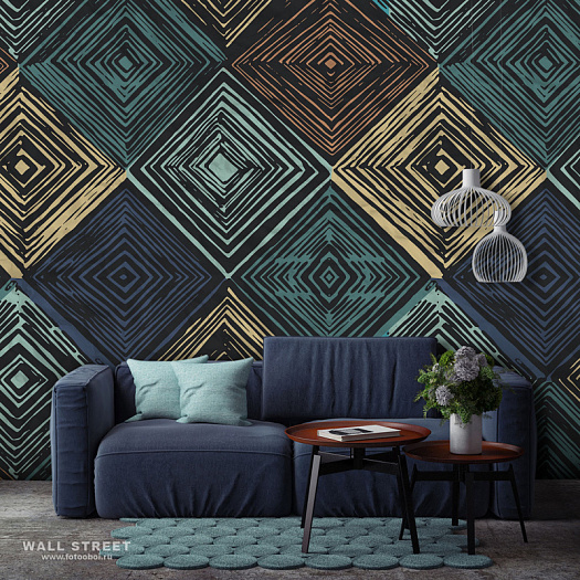 Фотообои в интерьере артикул Geometry 22, GEOMETRY, Wall street Фотообои в интерьере артикул Geometry 22, GEOMETRY, Wall street