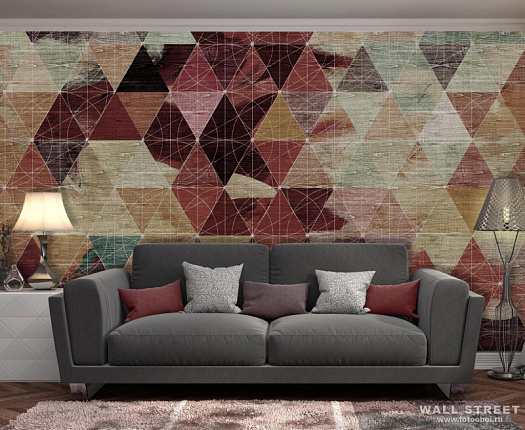 Фотообои в интерьере артикул Geometry 3, ГЕОМЕТРИЯ / GEOMETRY, Wall street